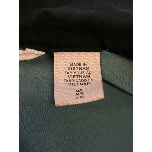 Levi's Kimono Jacket Womens Large Black Embroidered Island Palm Trees Viscose - Picture 7 of 11